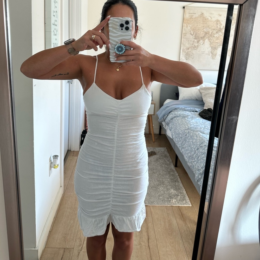 Zara linen blend women dress